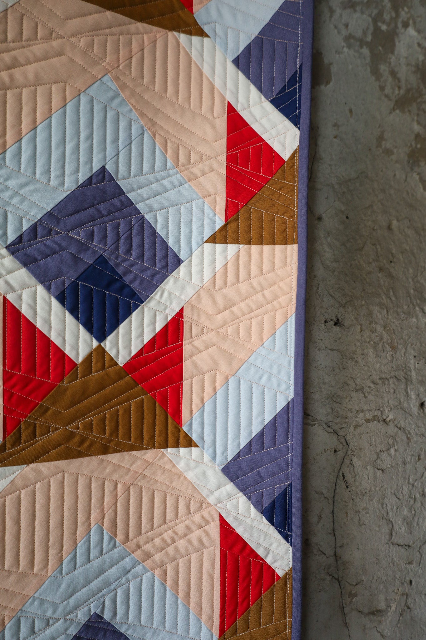 Cover Snow Cabin: Handmade Quilt