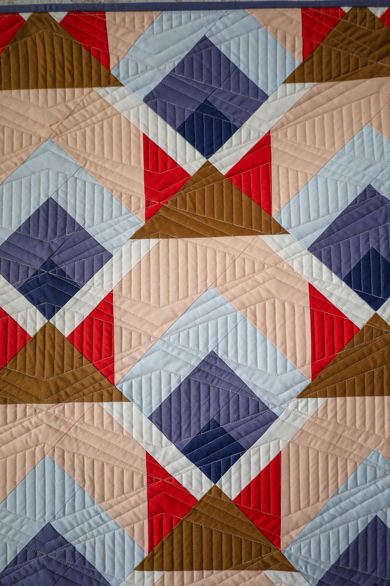 Cover Snow Cabin: Handmade Quilt