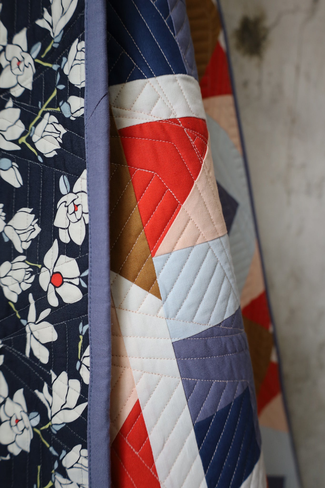 Cover Snow Cabin: Handmade Quilt