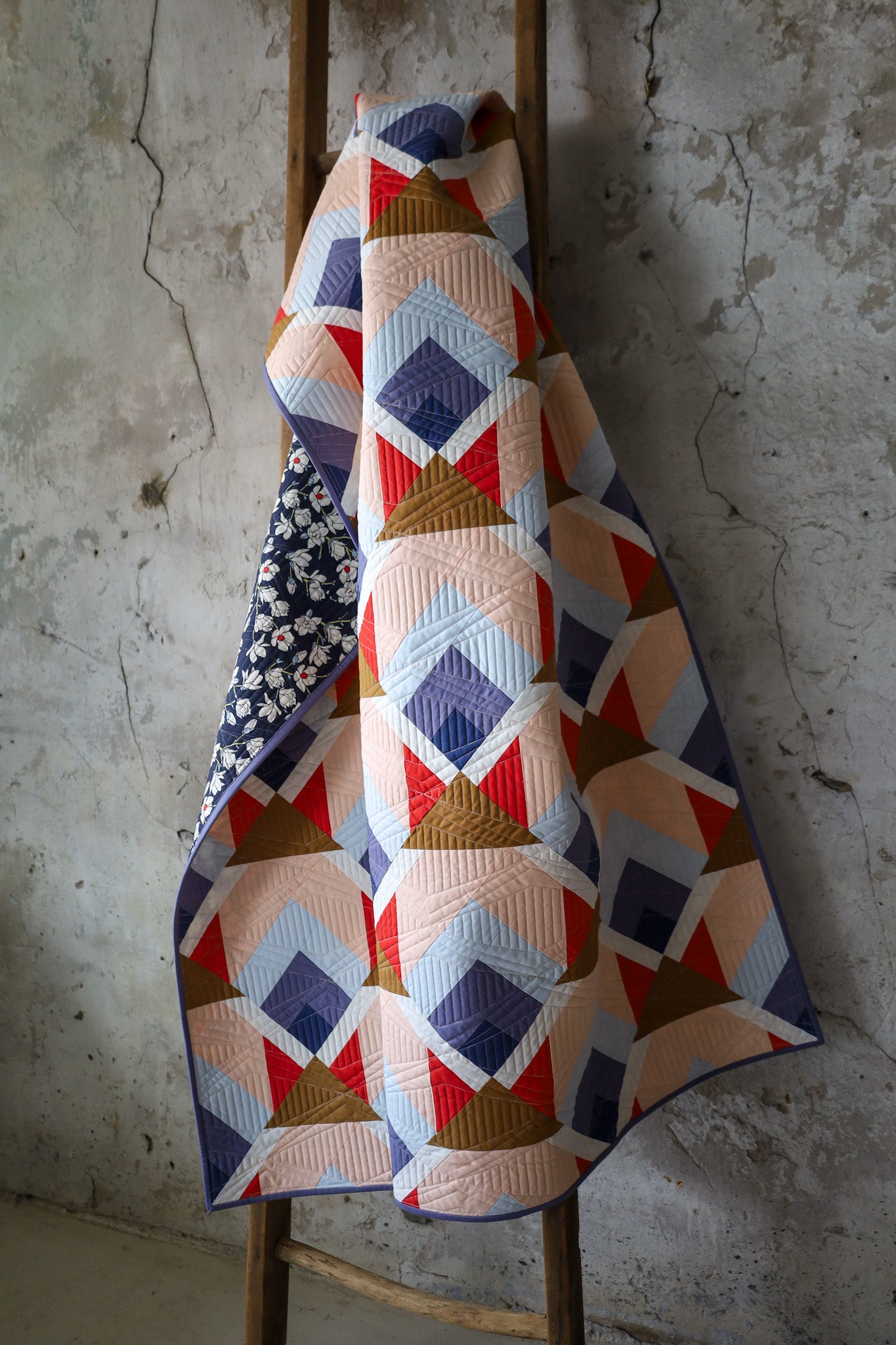 Cover Snow Cabin: Handmade Quilt