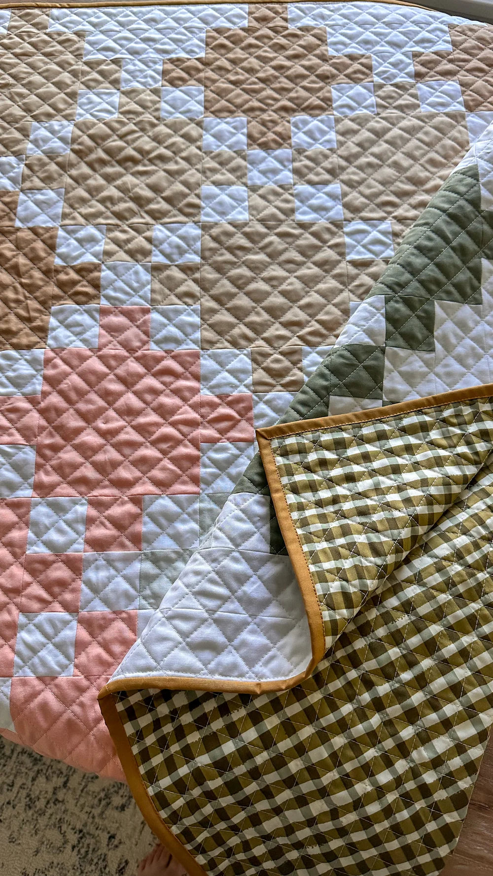 Celtic Crossing Forest: Handmade Quilt