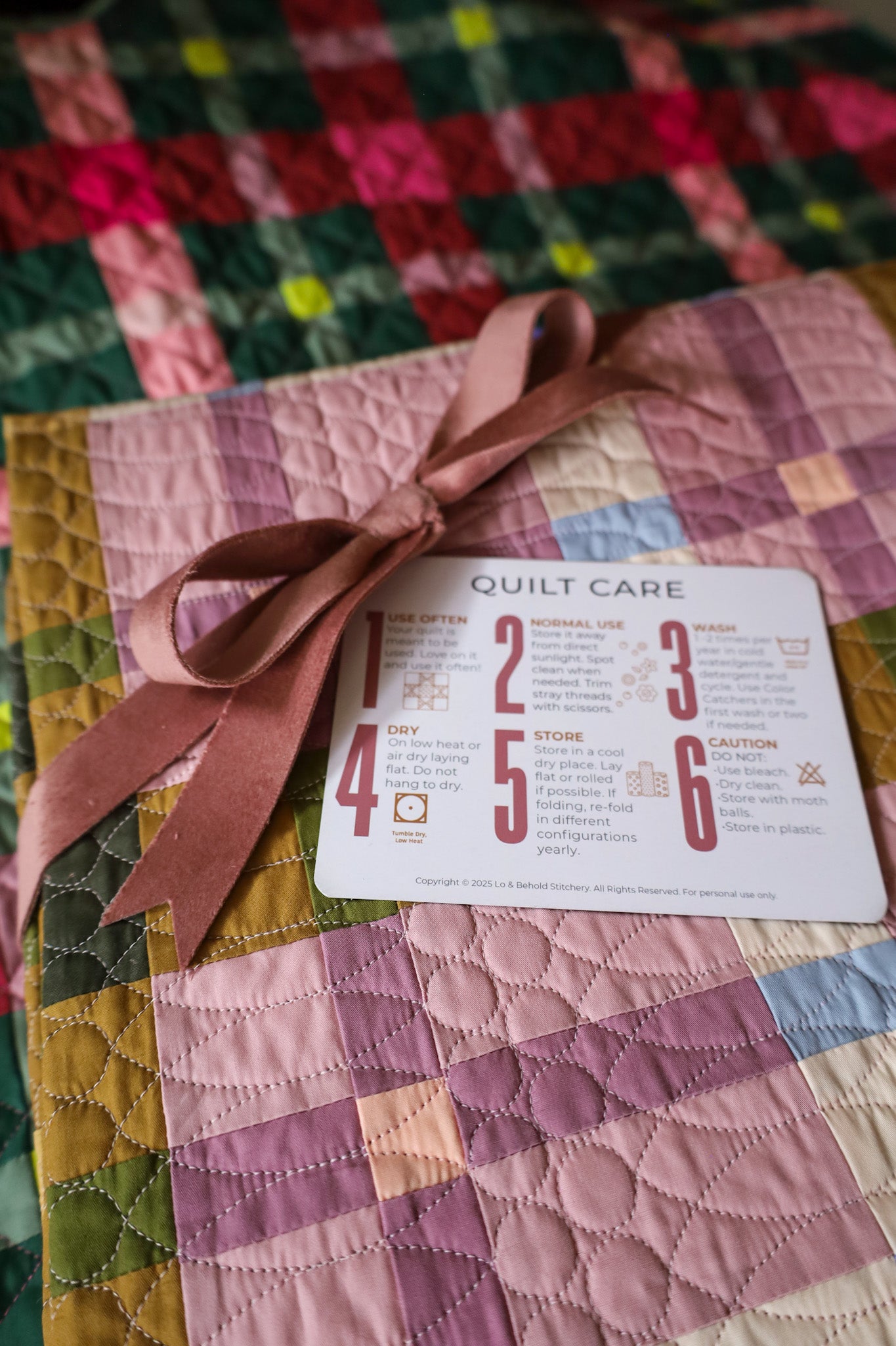 10 Quilt Care Cards