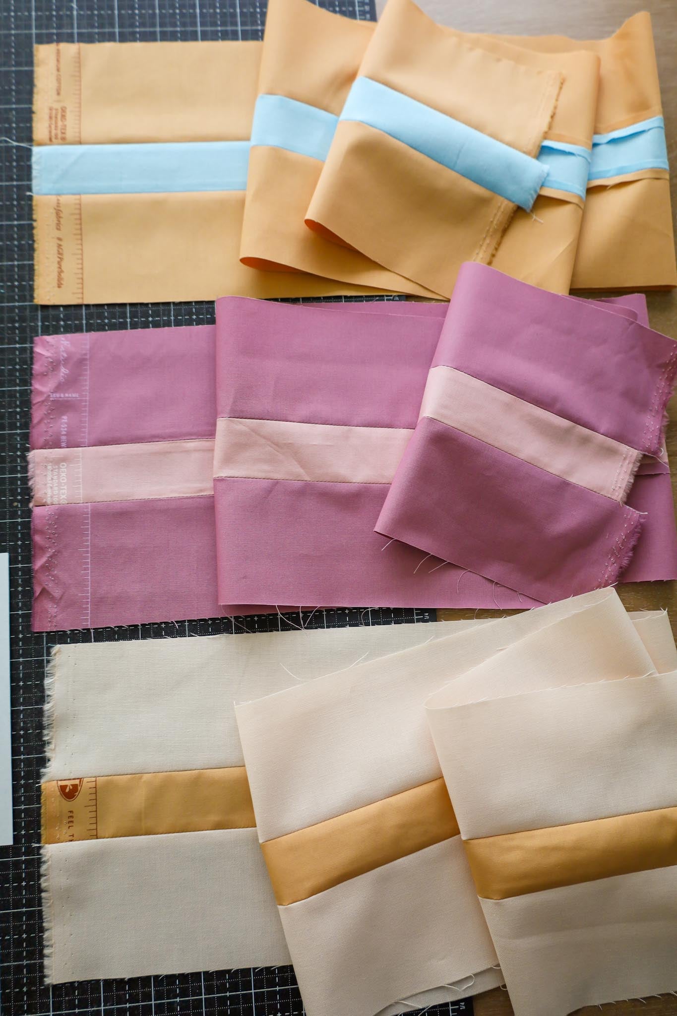 Upscale Plaid •Winter Blush • Throw Size Quilt Kit