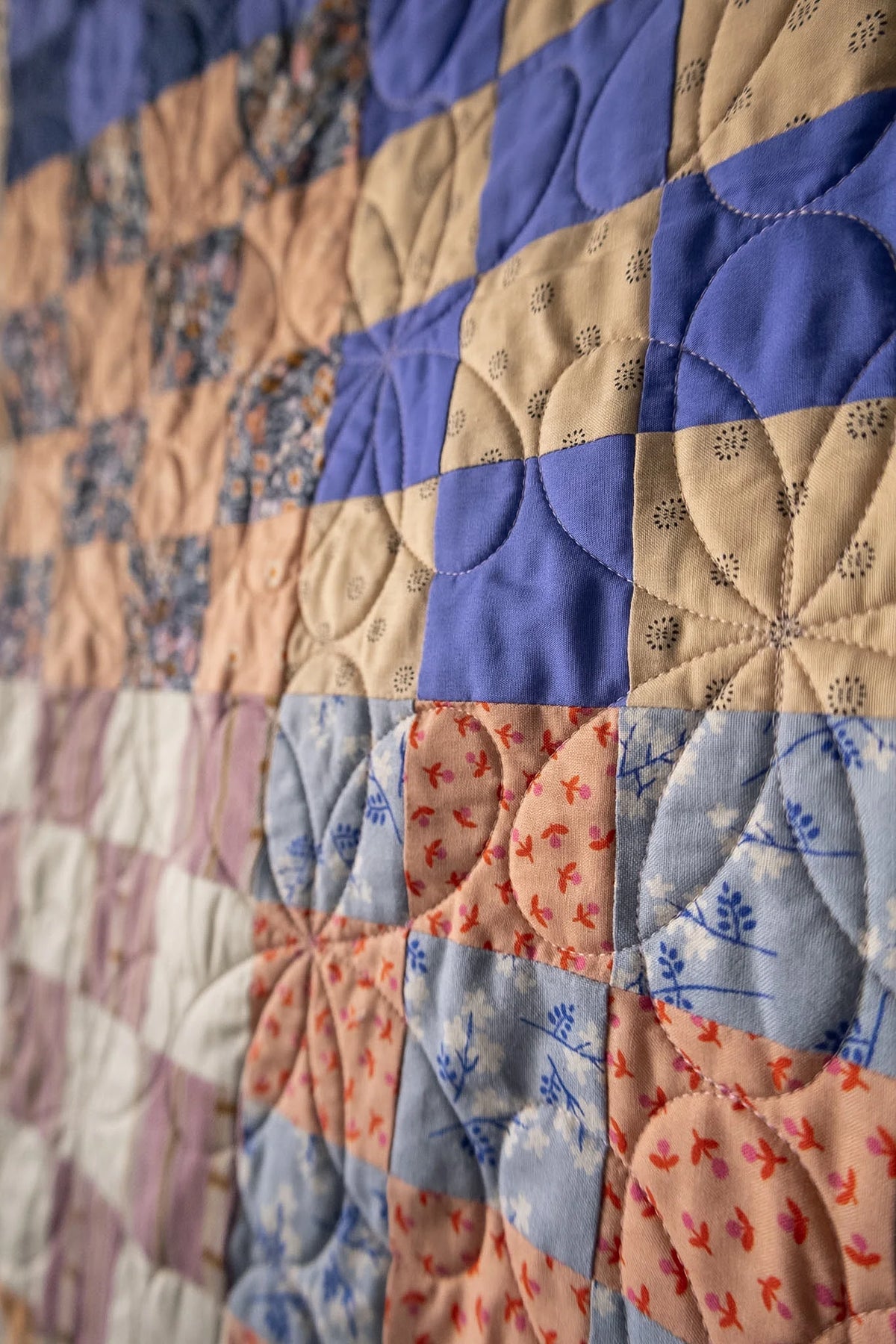 Sixteen Patch: Handmade Quilt