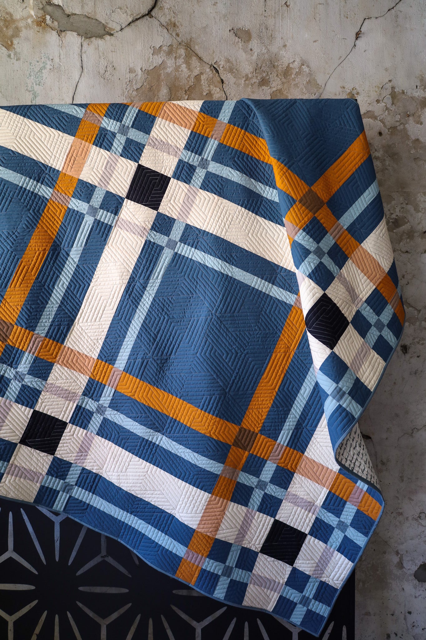 Upscale Plaid • Mediterraneo • Throw Size Quilt Kit