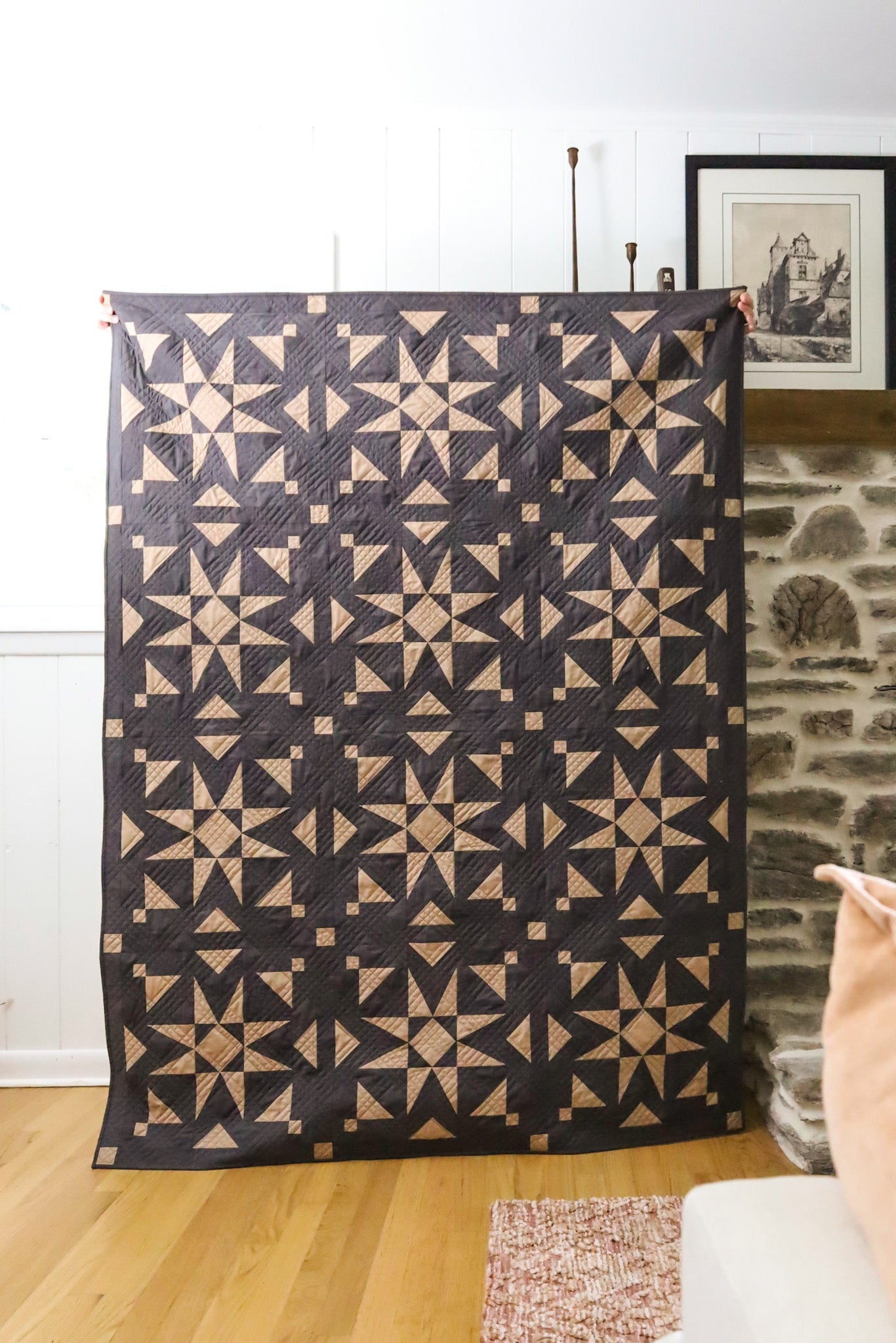 Mosaic Star • 2 Tone • Throw Size Quilt Kit