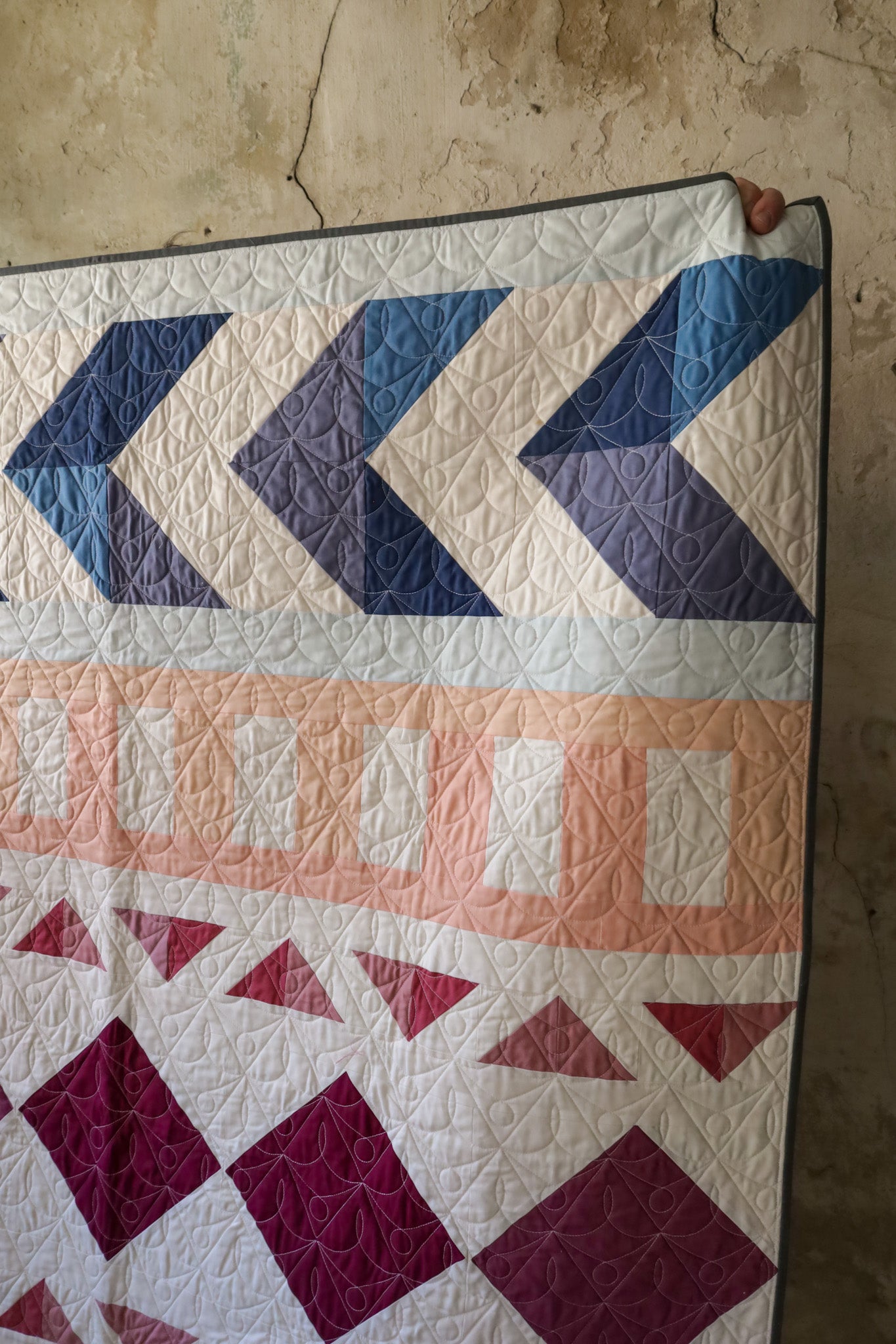 Original Valley Song Handmade Quilt: Throw size