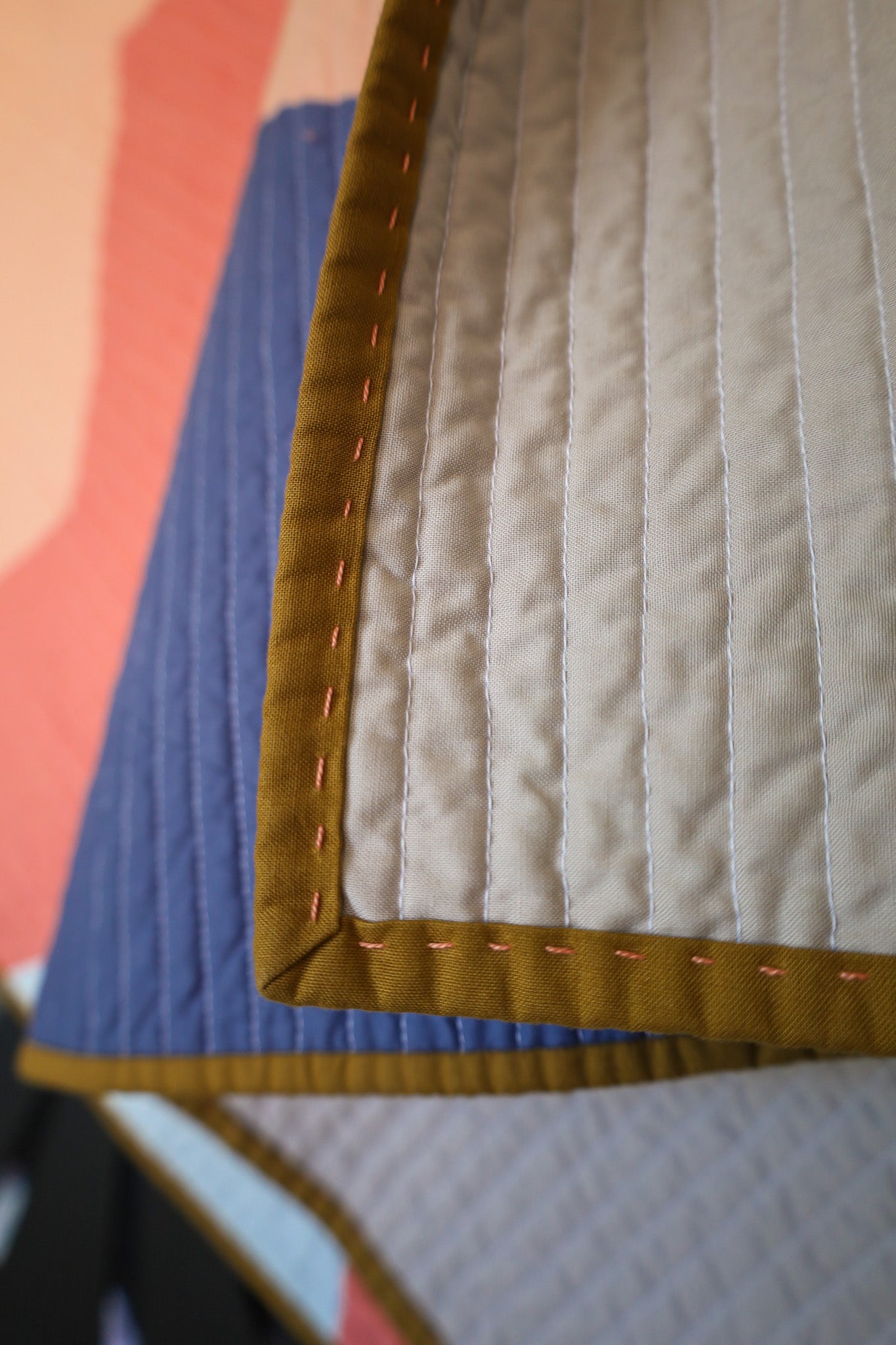 Southwest Diamonds Handmade Quilt: Baby/Lap size