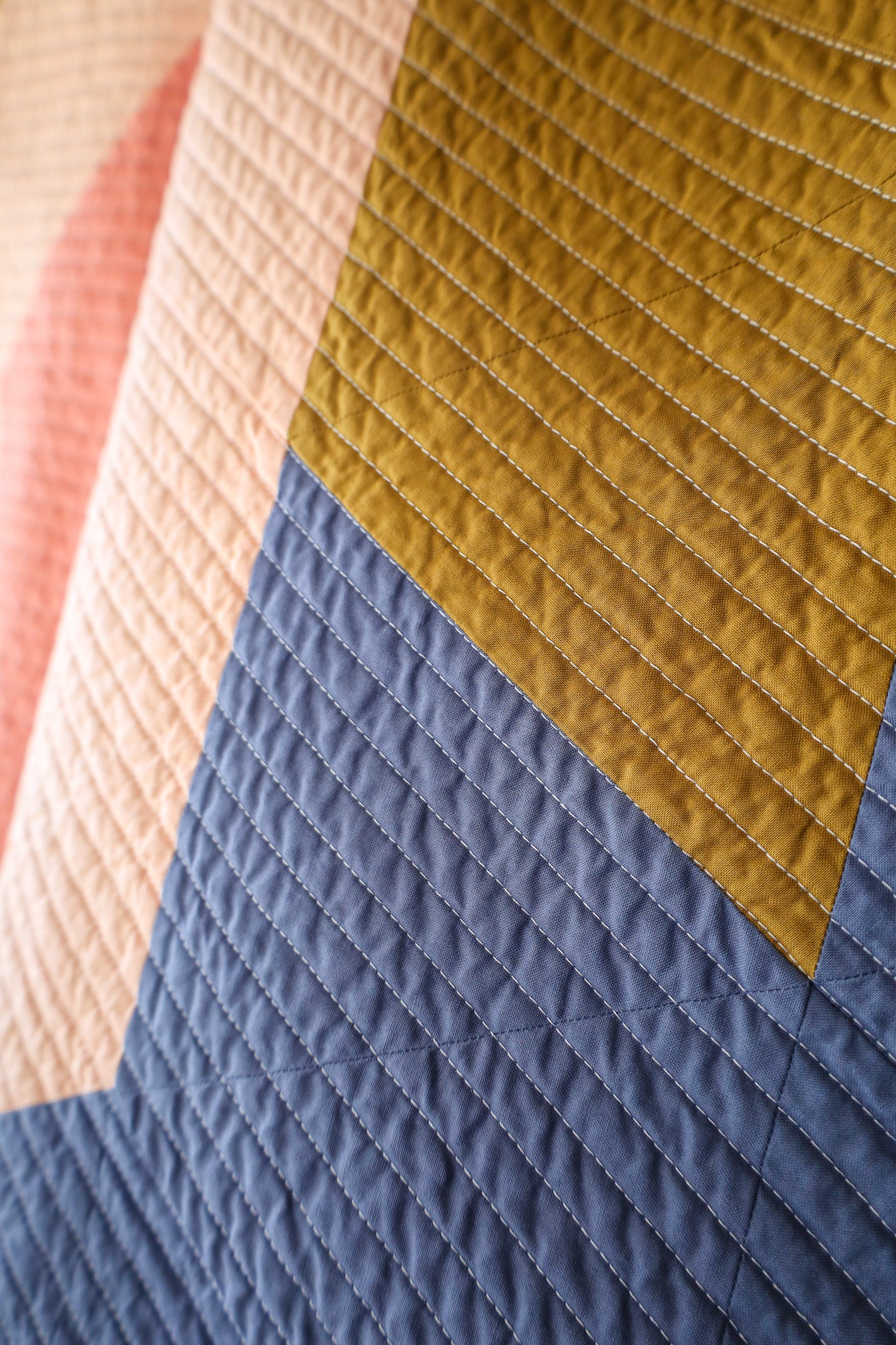 Southwest Diamonds Handmade Quilt: Baby/Lap size