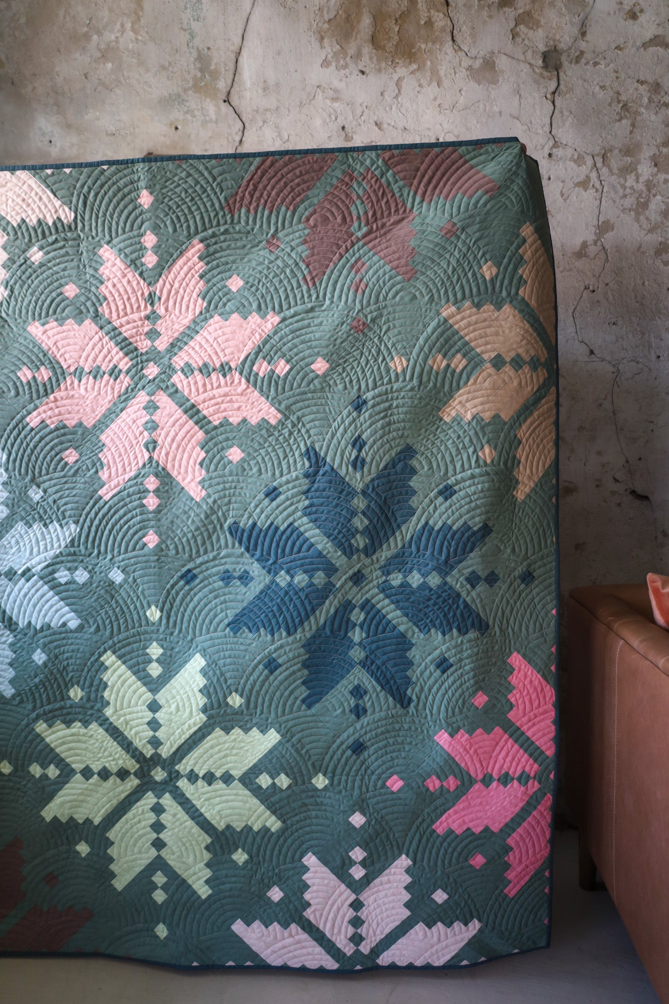 Knitted Star • Rosemary • Throw Size Quilt Kit