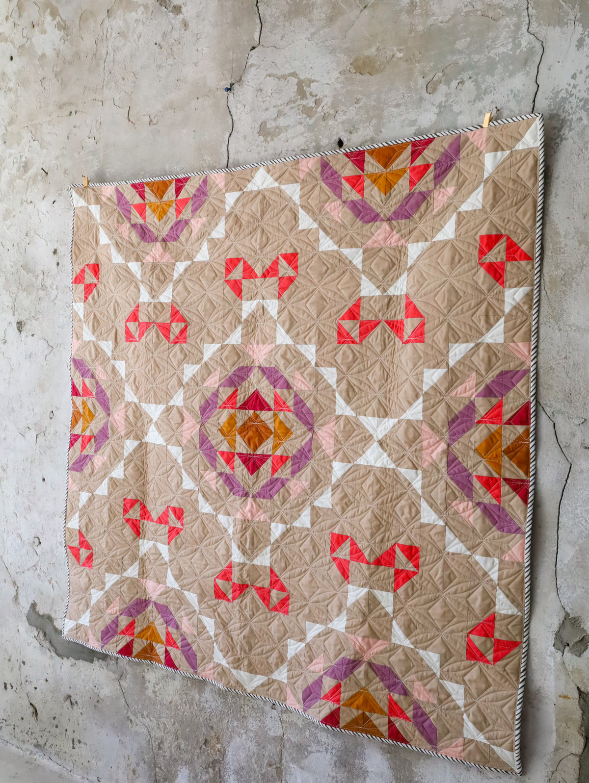 Macchiato Vintage Lace Quilt Kit THROW AND BABY Sizes Lo & Behold