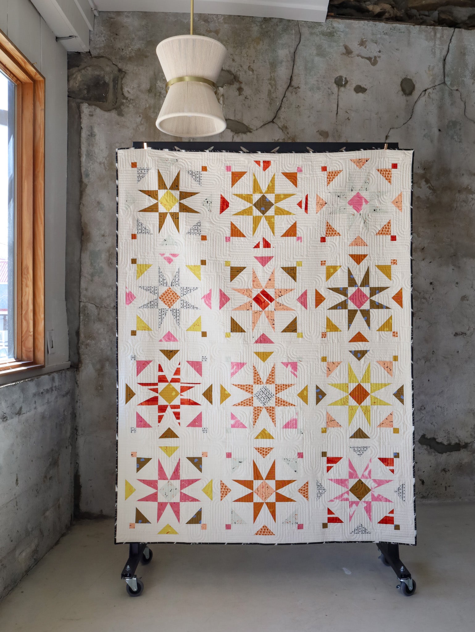 "Sketchbook" Mosaic Star Quilt