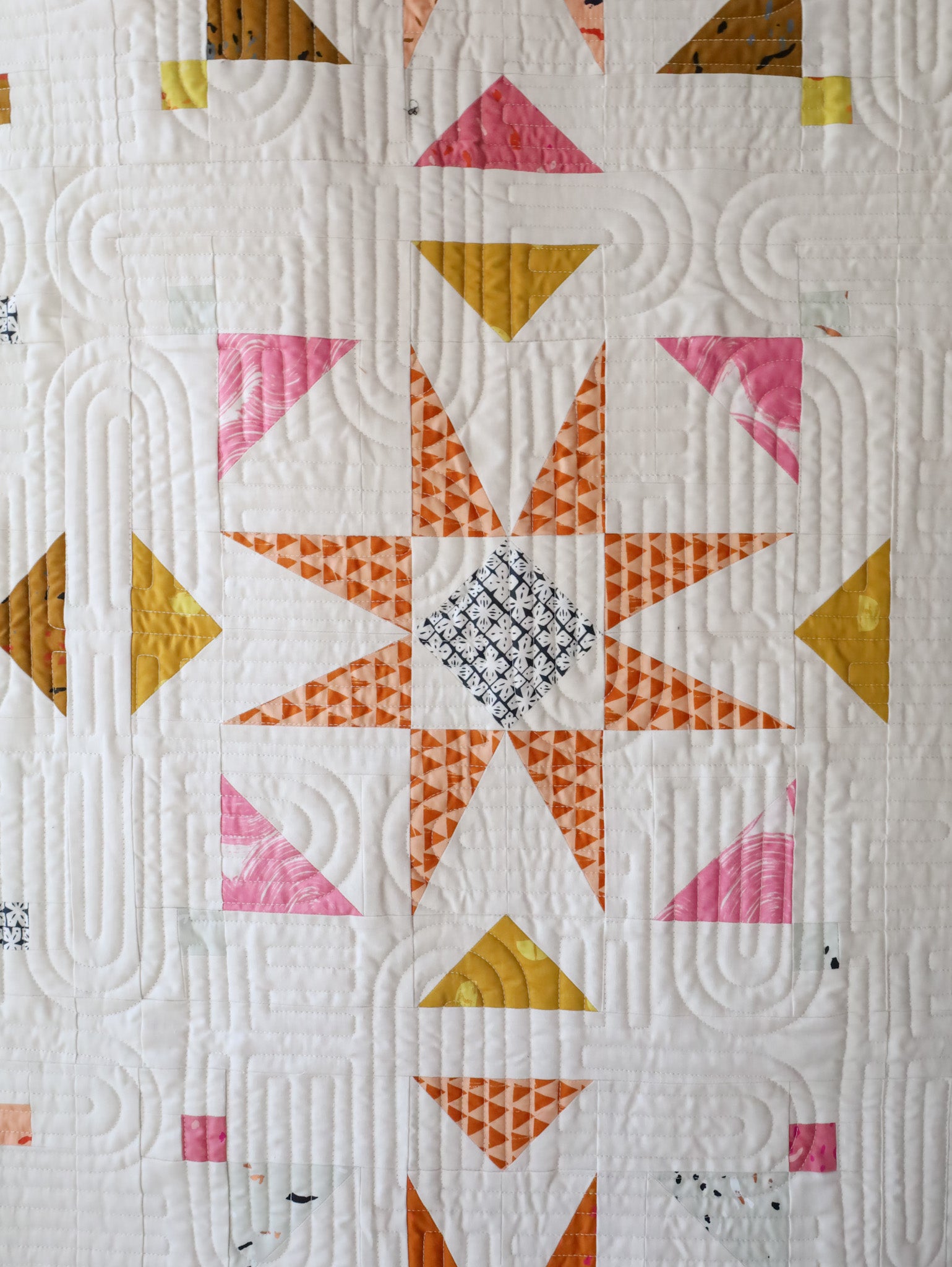 "Sketchbook" Mosaic Star Quilt