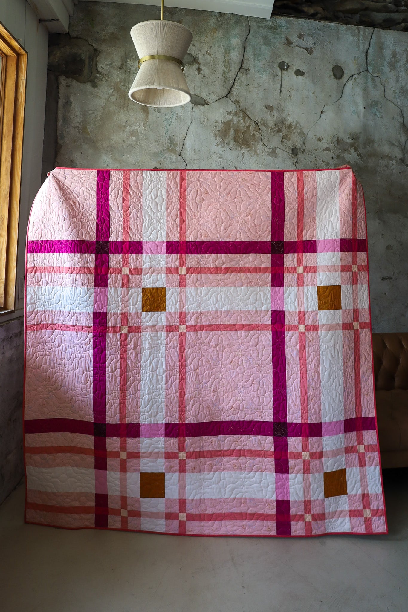Speckled Upscale Plaid: Handmade Quilt