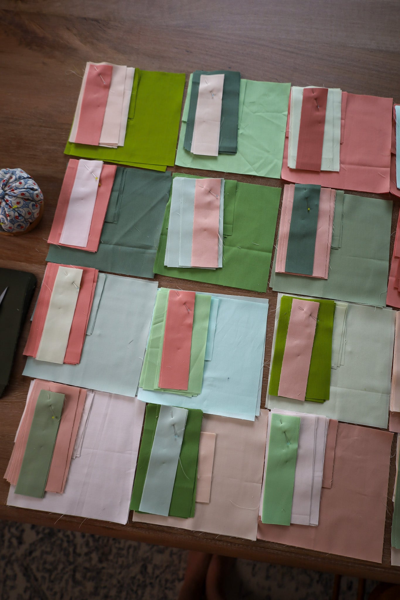 Nightingale • Zen Garden •  Square Throw Size Quilt Kit