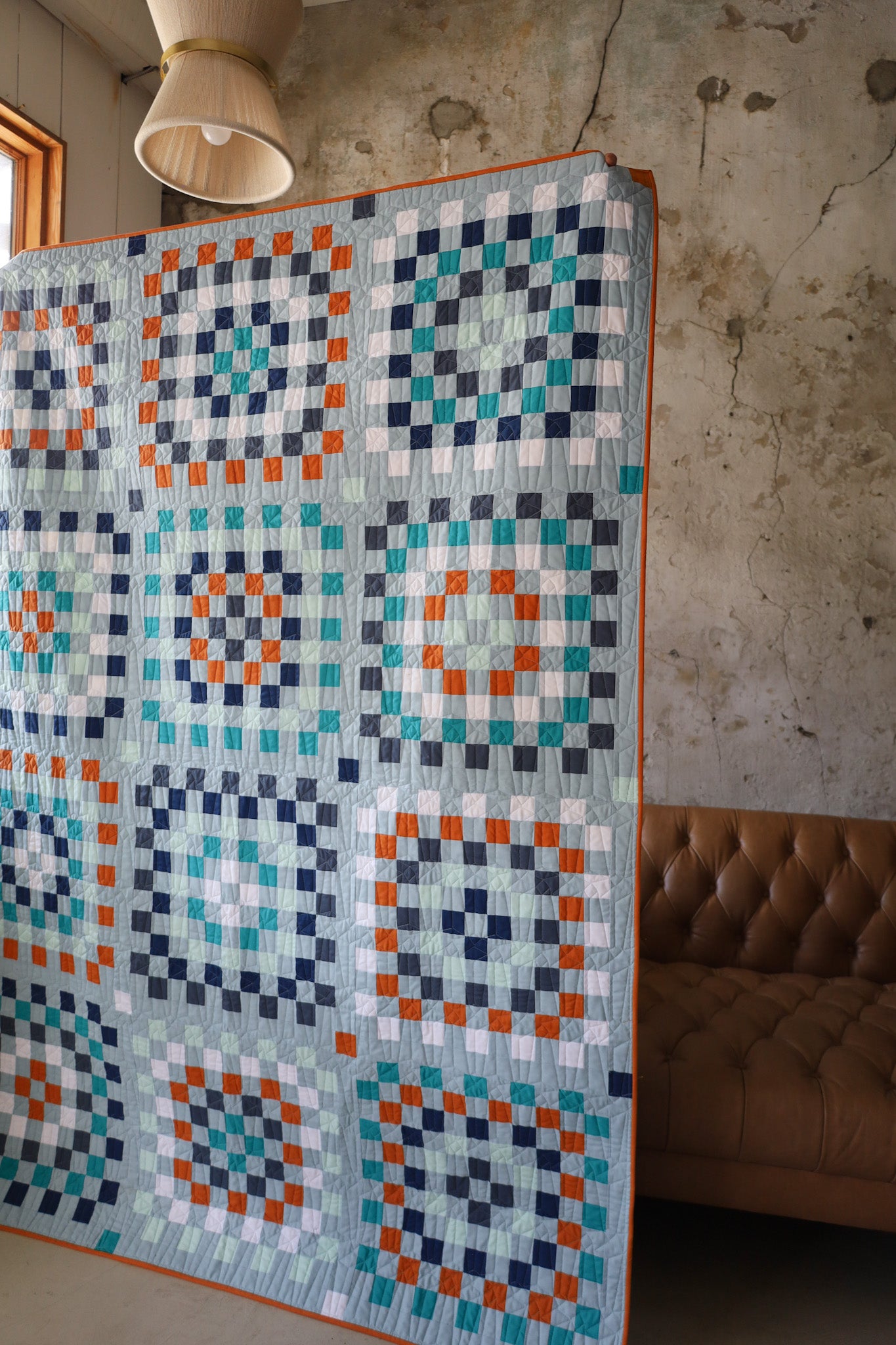 Granny Patch • Campfire •  Large Throw Size Quilt Kit