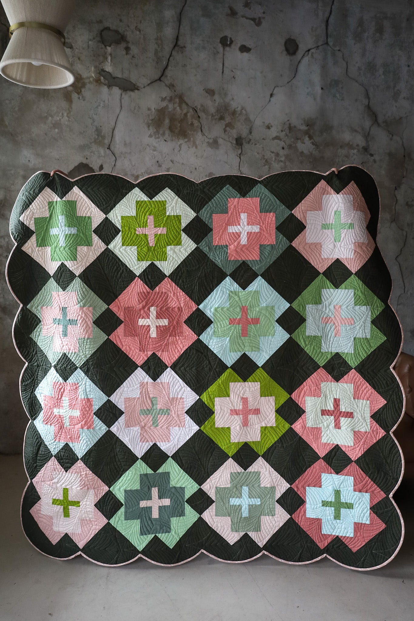 Nightingale • Zen Garden for QFF •  Square Throw Size Quilt Kit