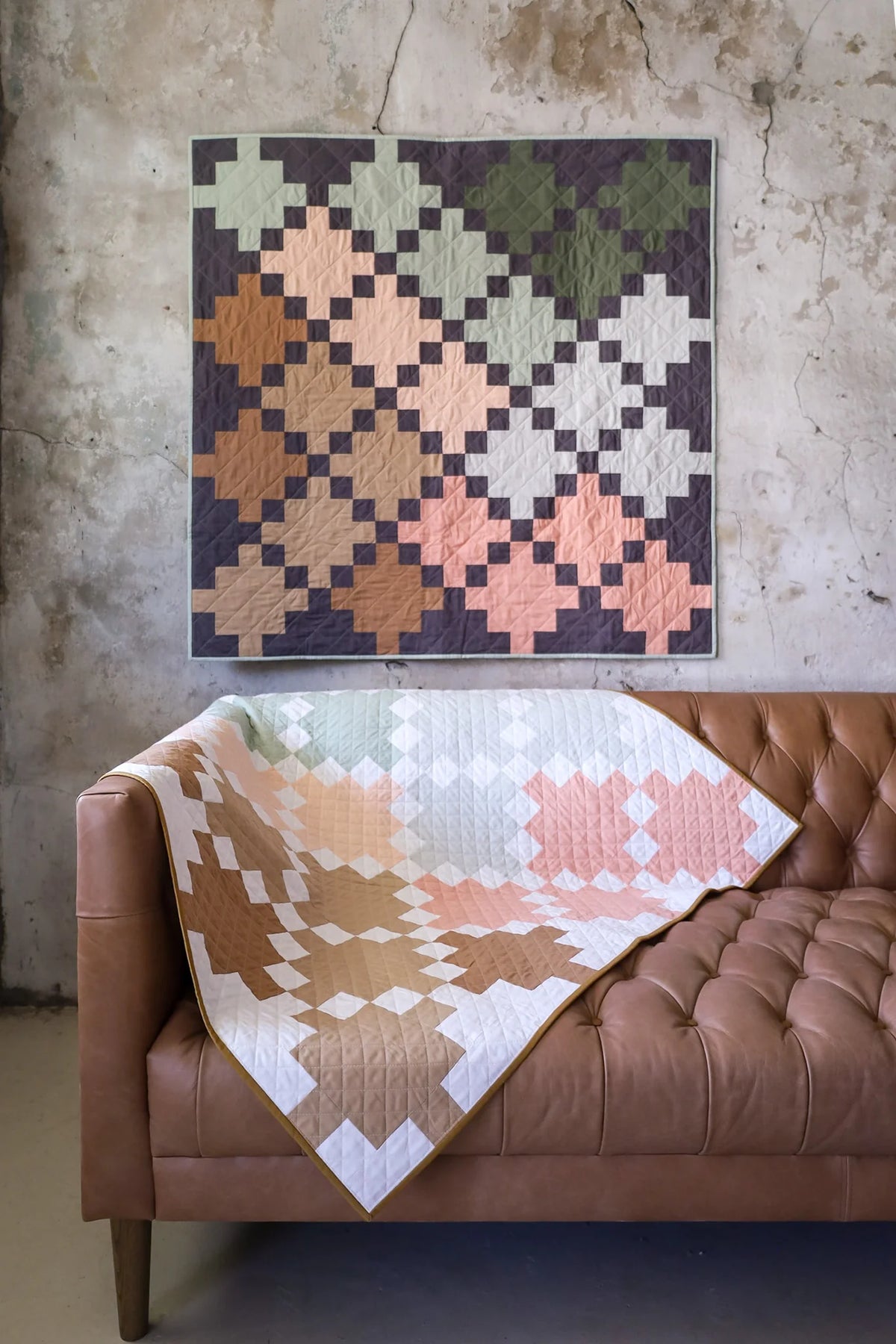 Celtic Crossing Forest: Handmade Quilt