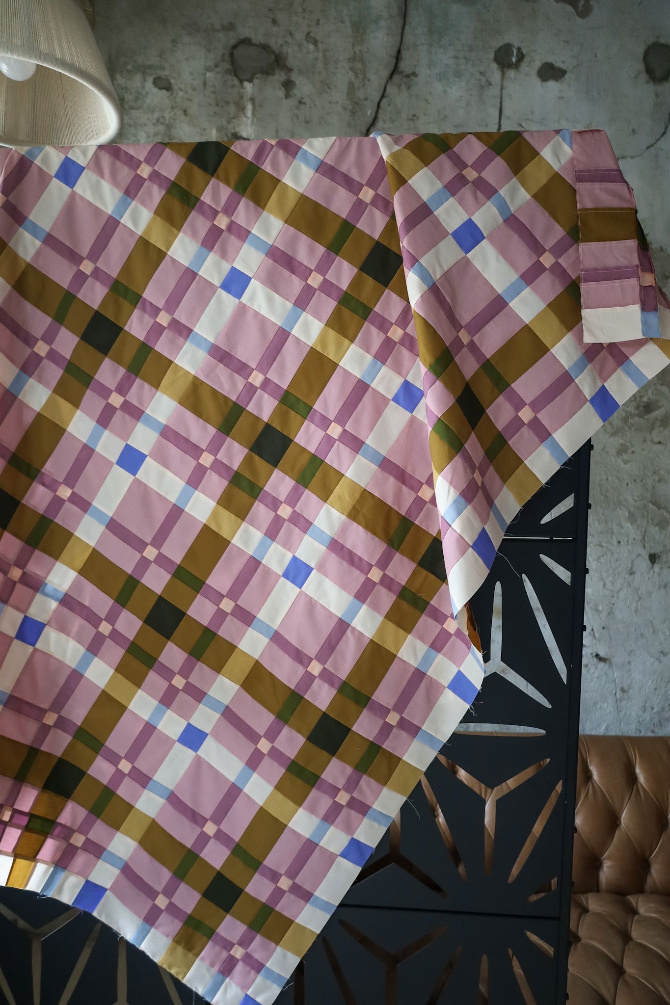 PREORDER • Petite Plaid • Sugar Plum • SMALL THROW Quilt Kit; Expected to ship EARLY NOVEMBER