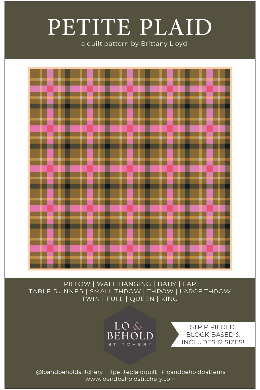 PREORDER • Petite Plaid • Paper Pattern • Expected to ship the week of October 27