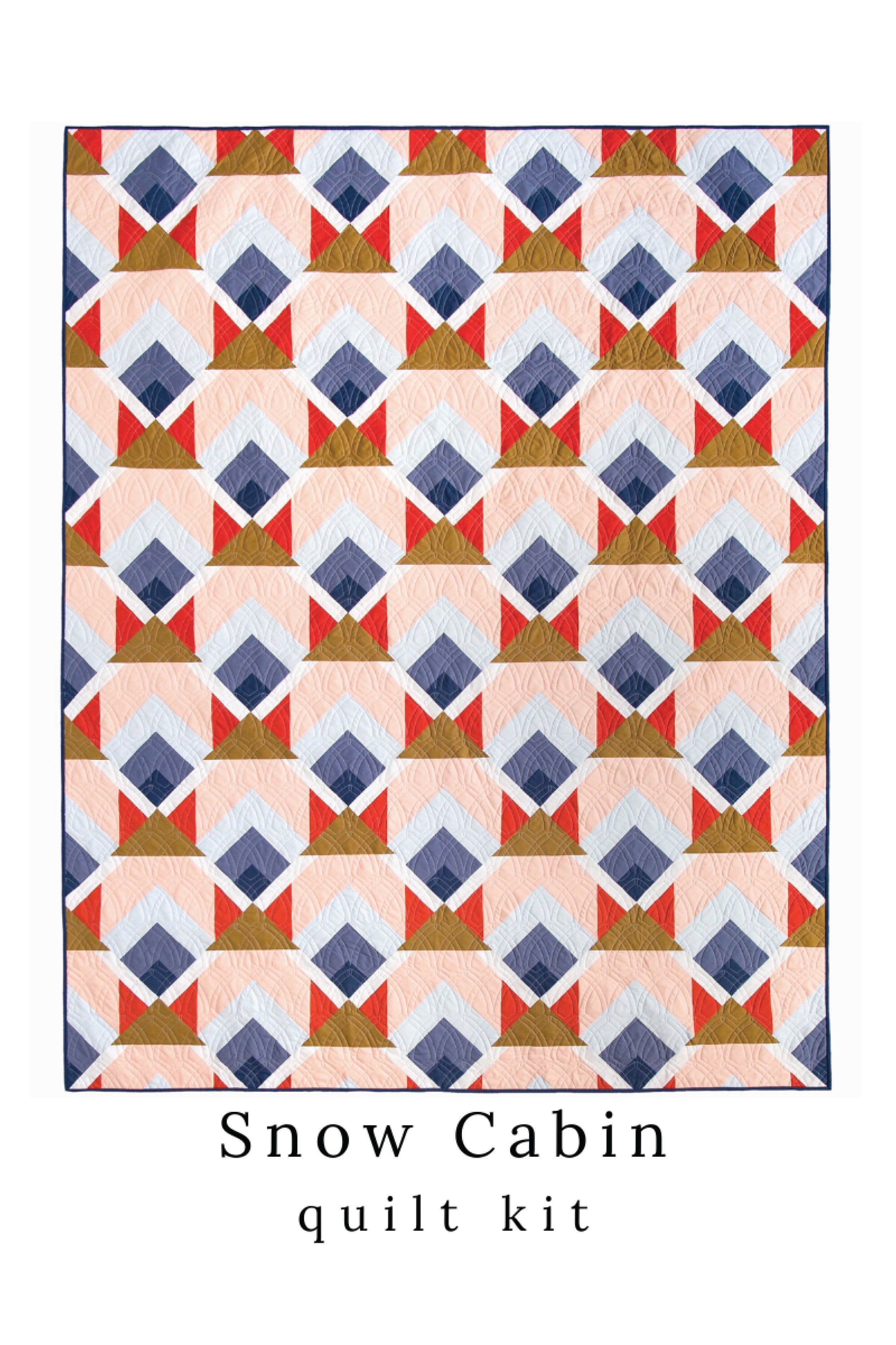 Snow Cabin • Cover • Throw Size Quilt Kit