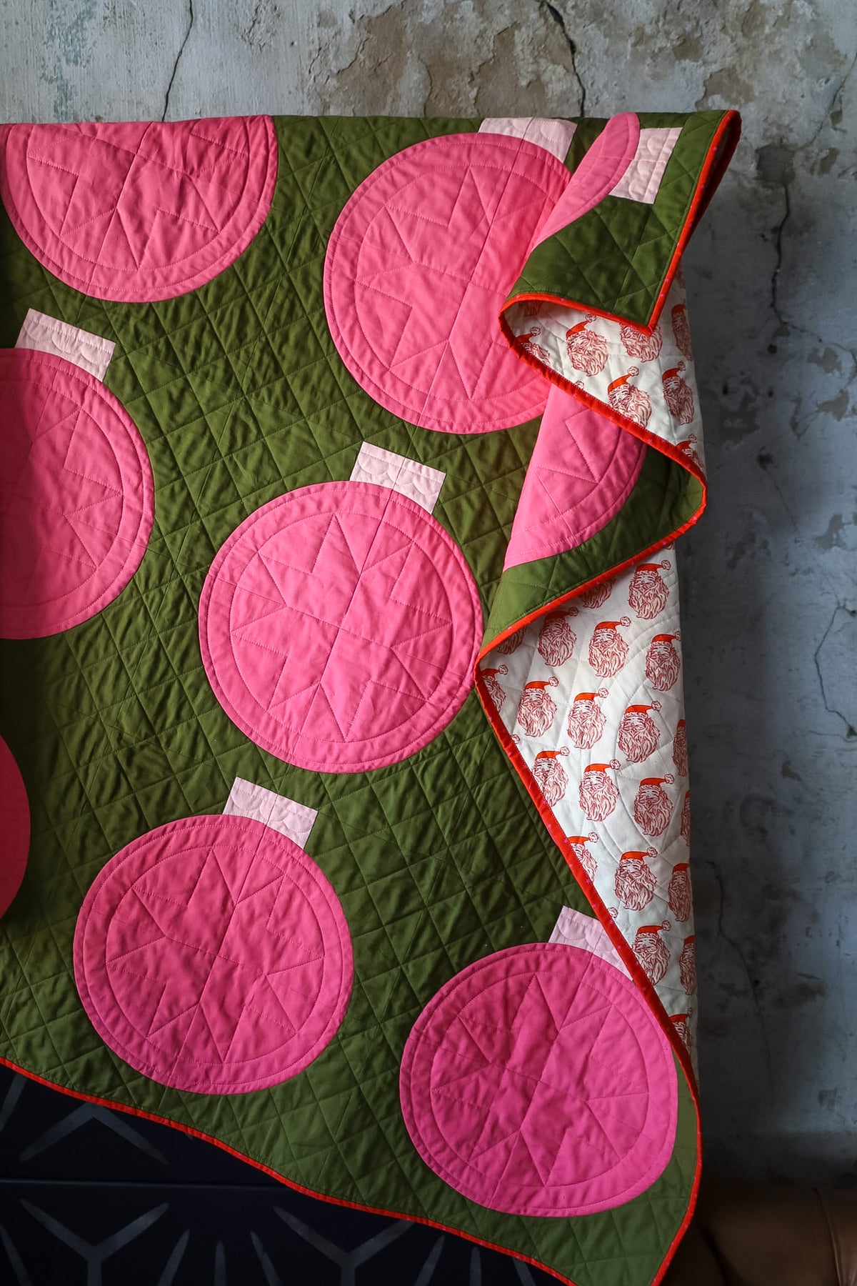 Retro Ornaments 2.0 • Cactus Flower • Small Throw Size Quilt Kit