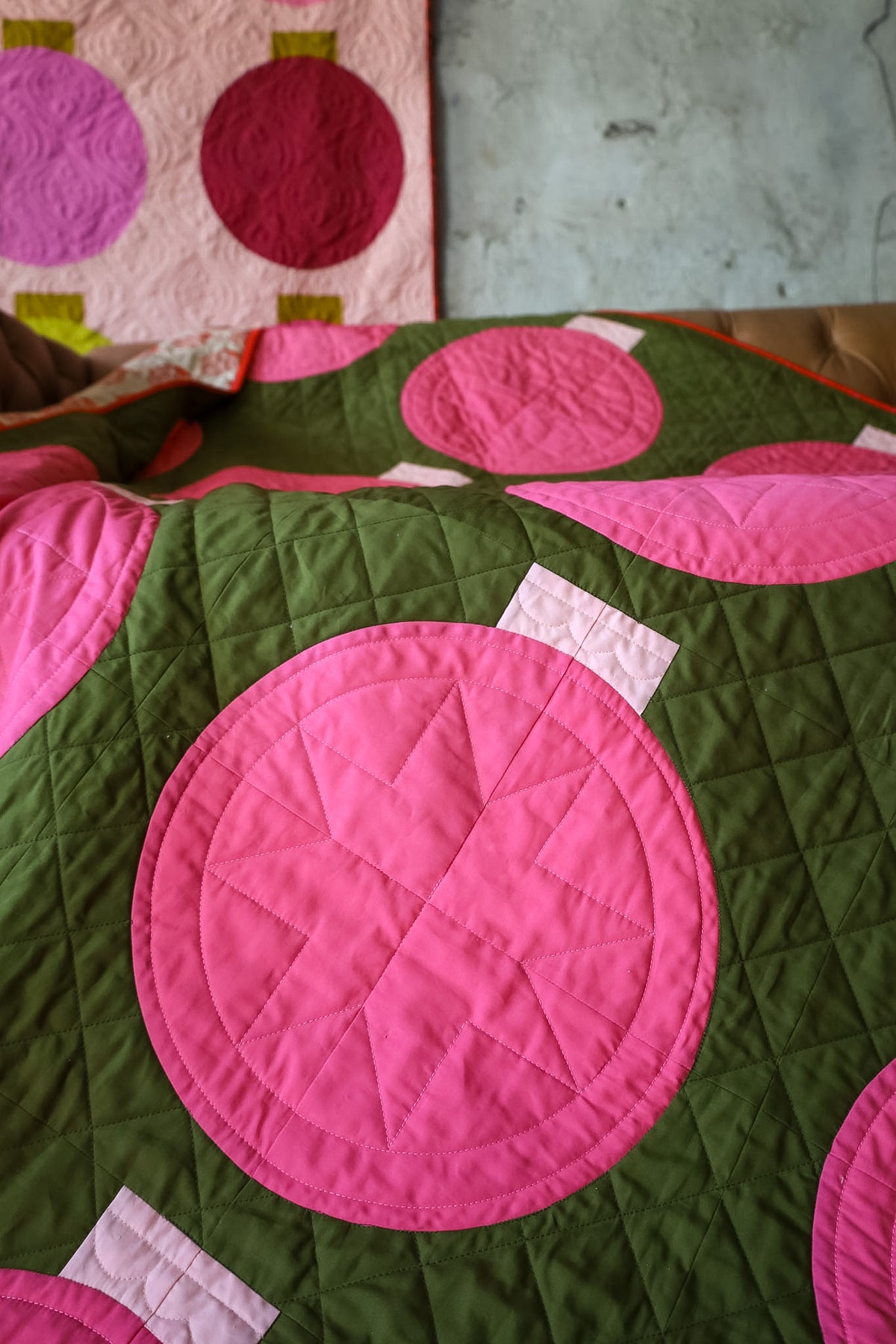 Retro Ornaments 2.0 • Cactus Flower • Small Throw Size Quilt Kit