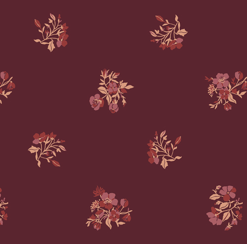 Precut: 1 yd Burgeon Flora