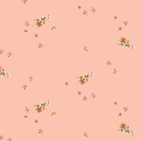 1 yard precut of "Delicate Balance Dahlia" by Art Gallery Fabrics.