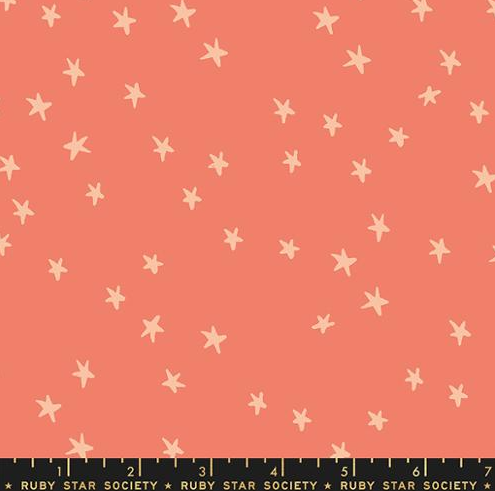 Precut: 1 yd Starry Papaya