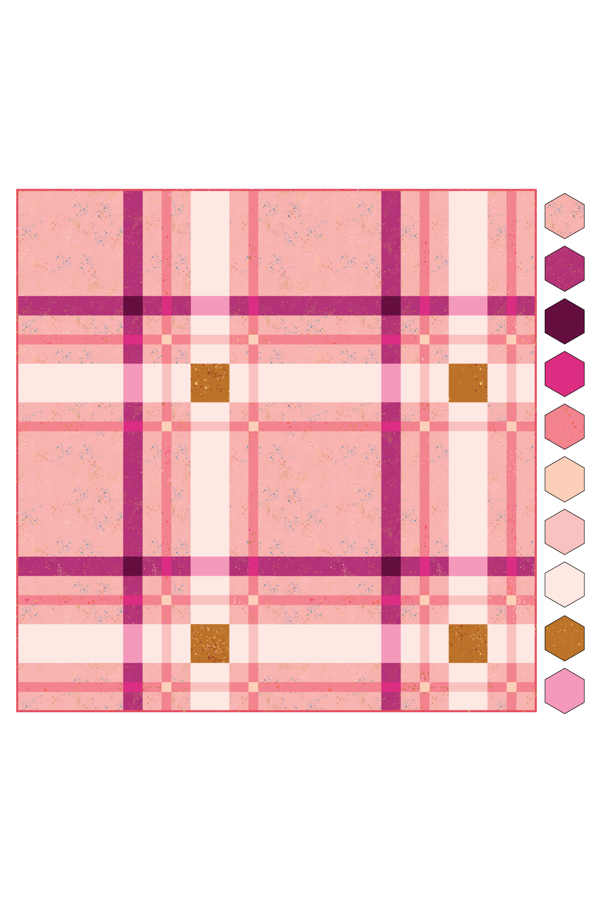 Upscale Plaid - Speckled - Quilt Kit - THROW Size
