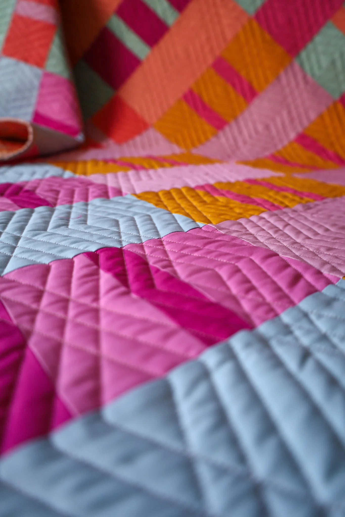 Beach Day Ruby Sue: Handmade Quilt