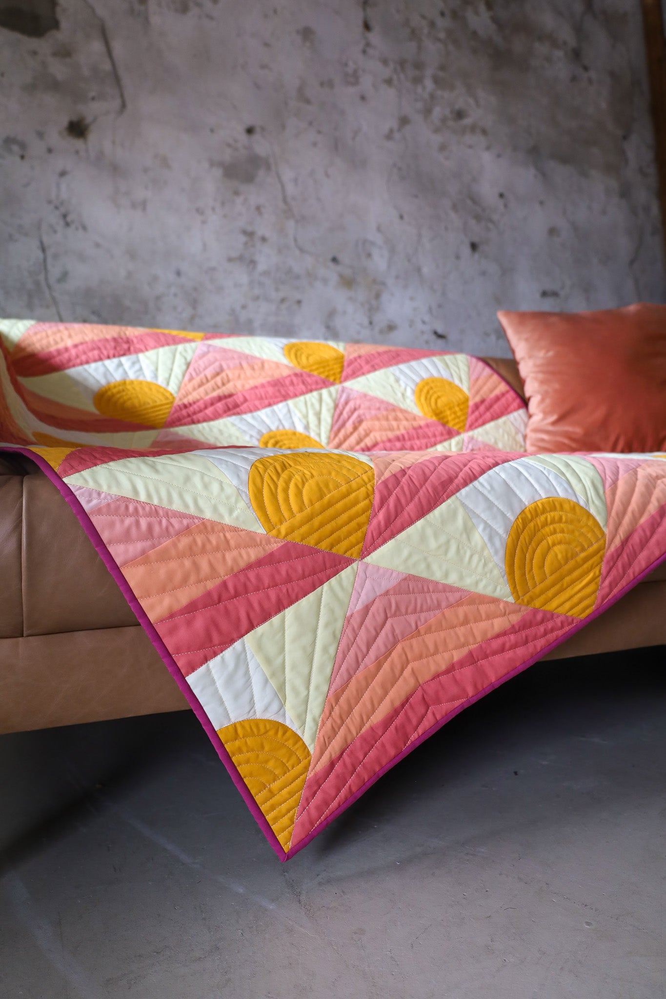 Mountain Horizon 2.0 • Miami Sunset • Throw Size Quilt Kit