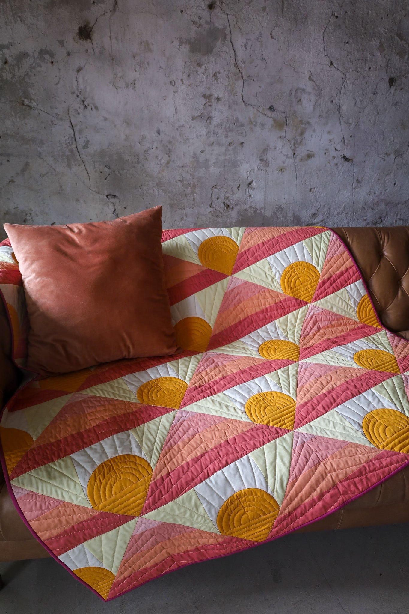 Mountain Horizon 2.0 • Miami Sunset • Throw Size Quilt Kit