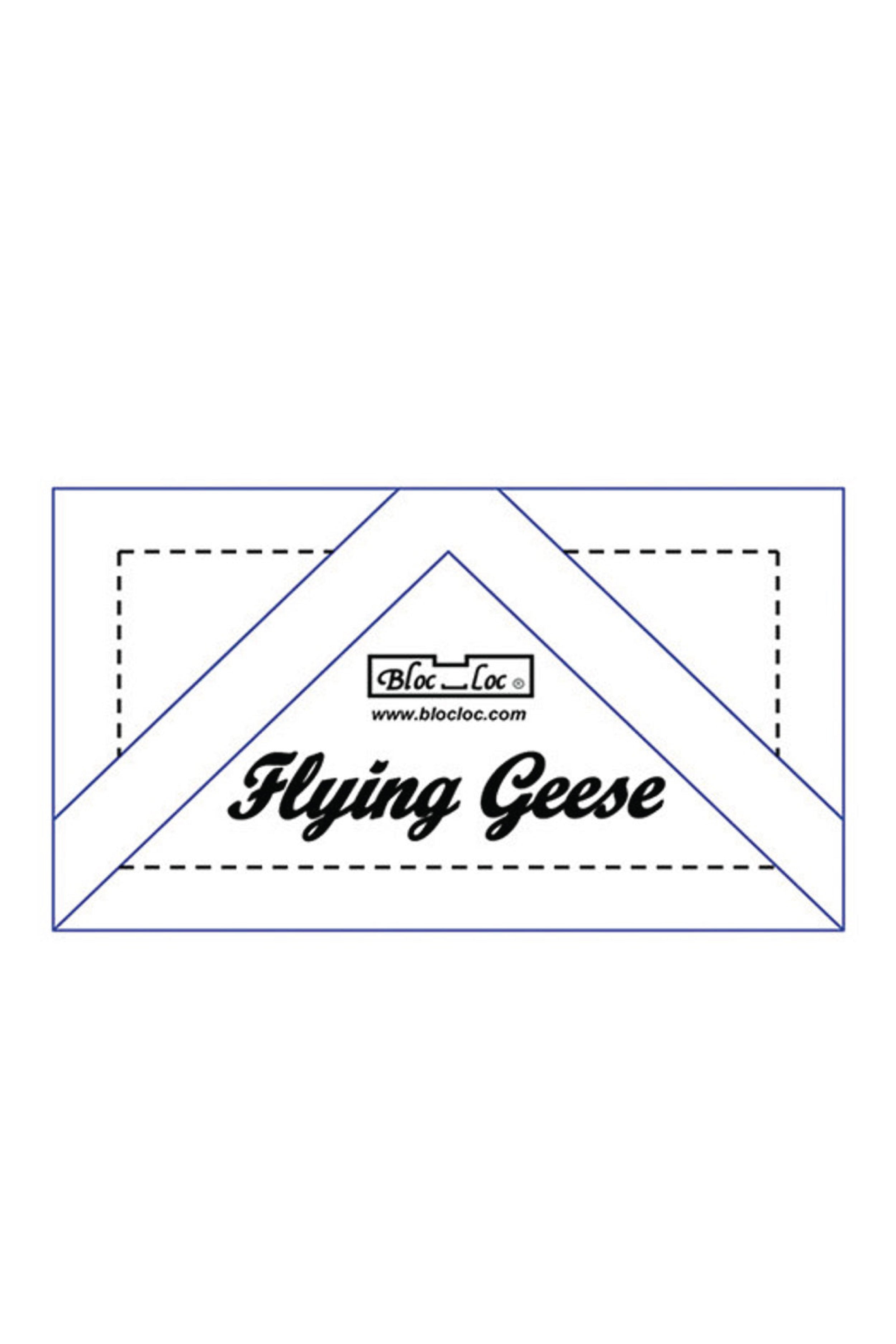 2" x 4" finished: Flying Geese Bloc-Loc Ruler