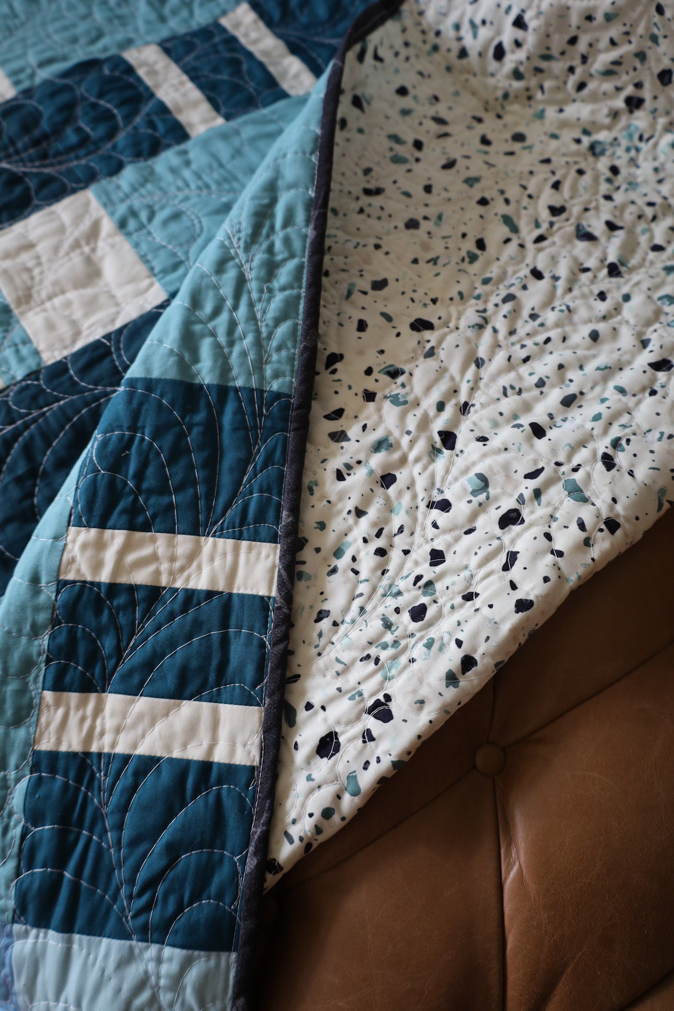 Ruby Sue • Sea Glass • Throw Size Quilt Kit