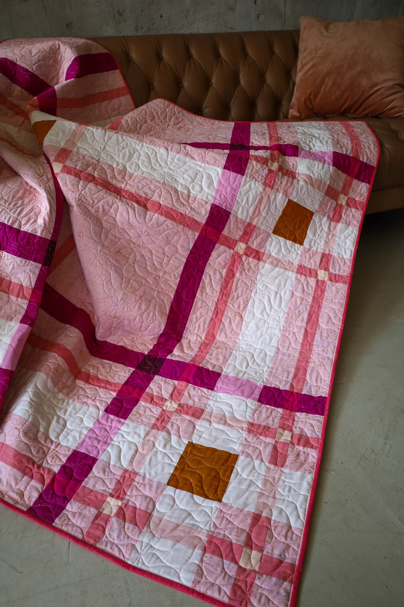 Speckled Upscale Plaid: Handmade Quilt