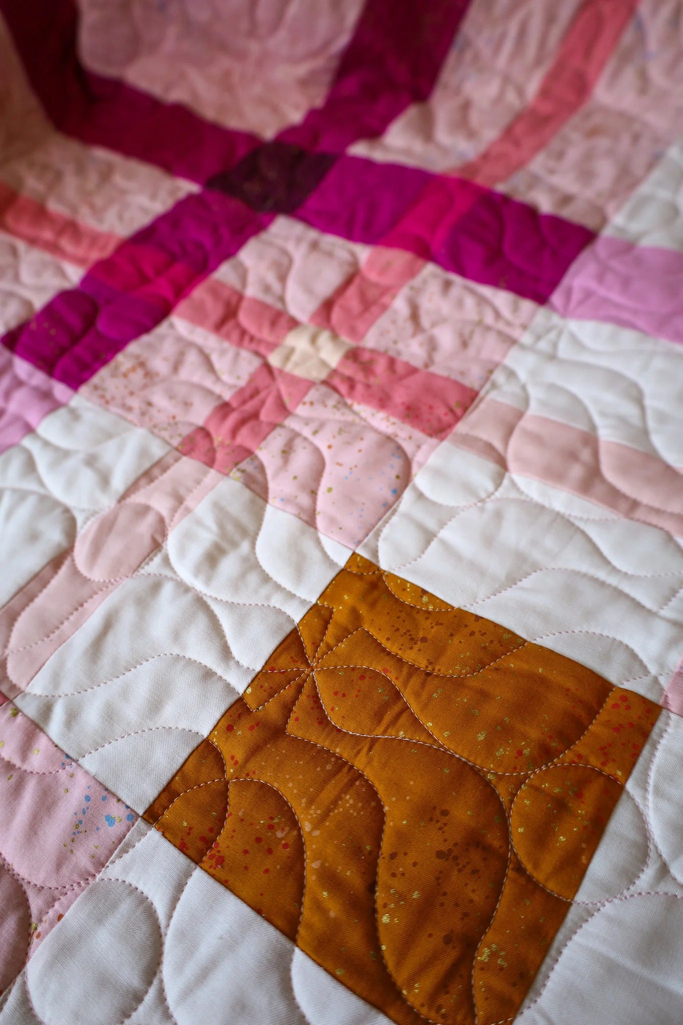 Speckled Upscale Plaid: Handmade Quilt