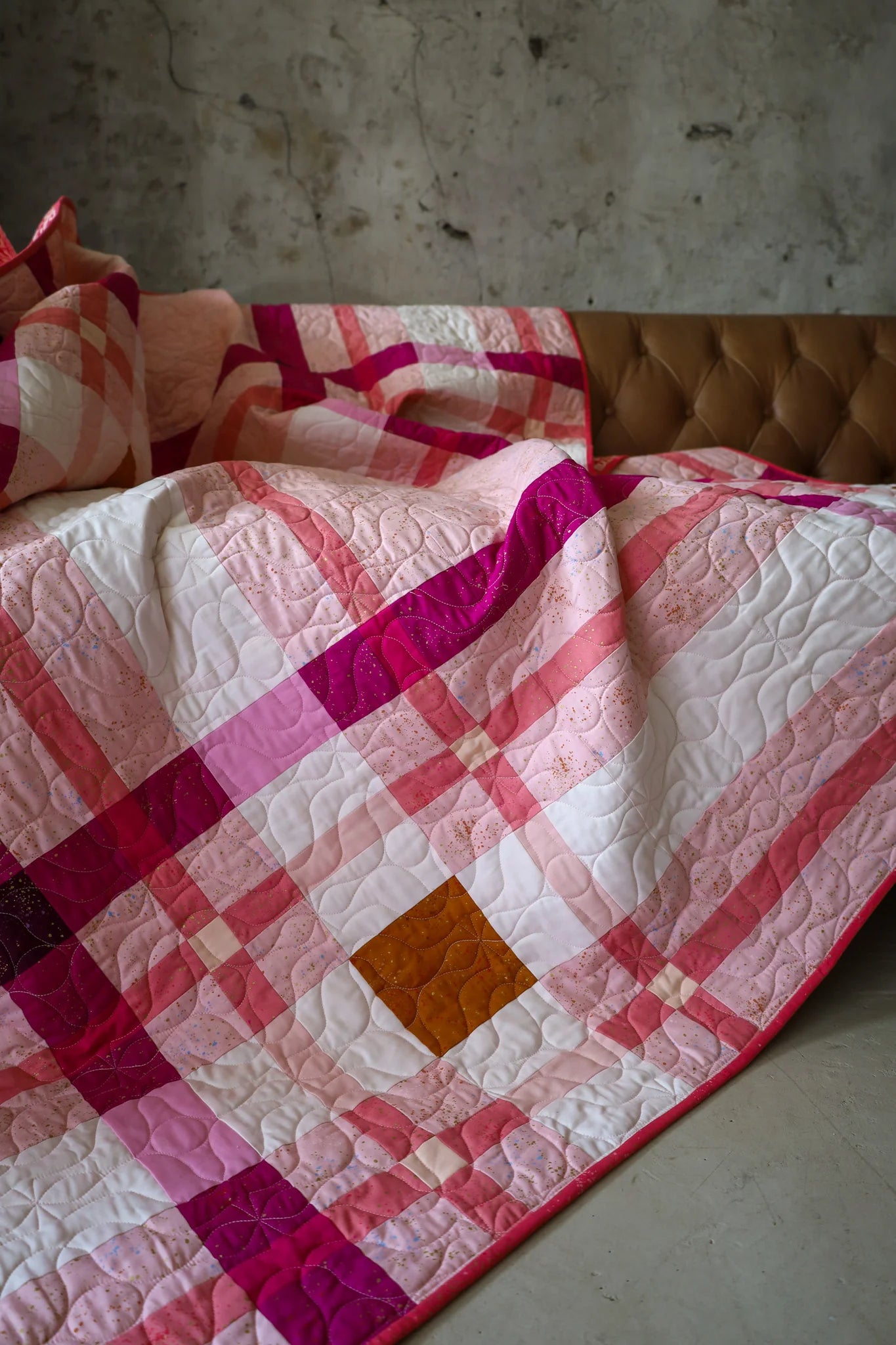 Speckled Upscale Plaid: Handmade Quilt