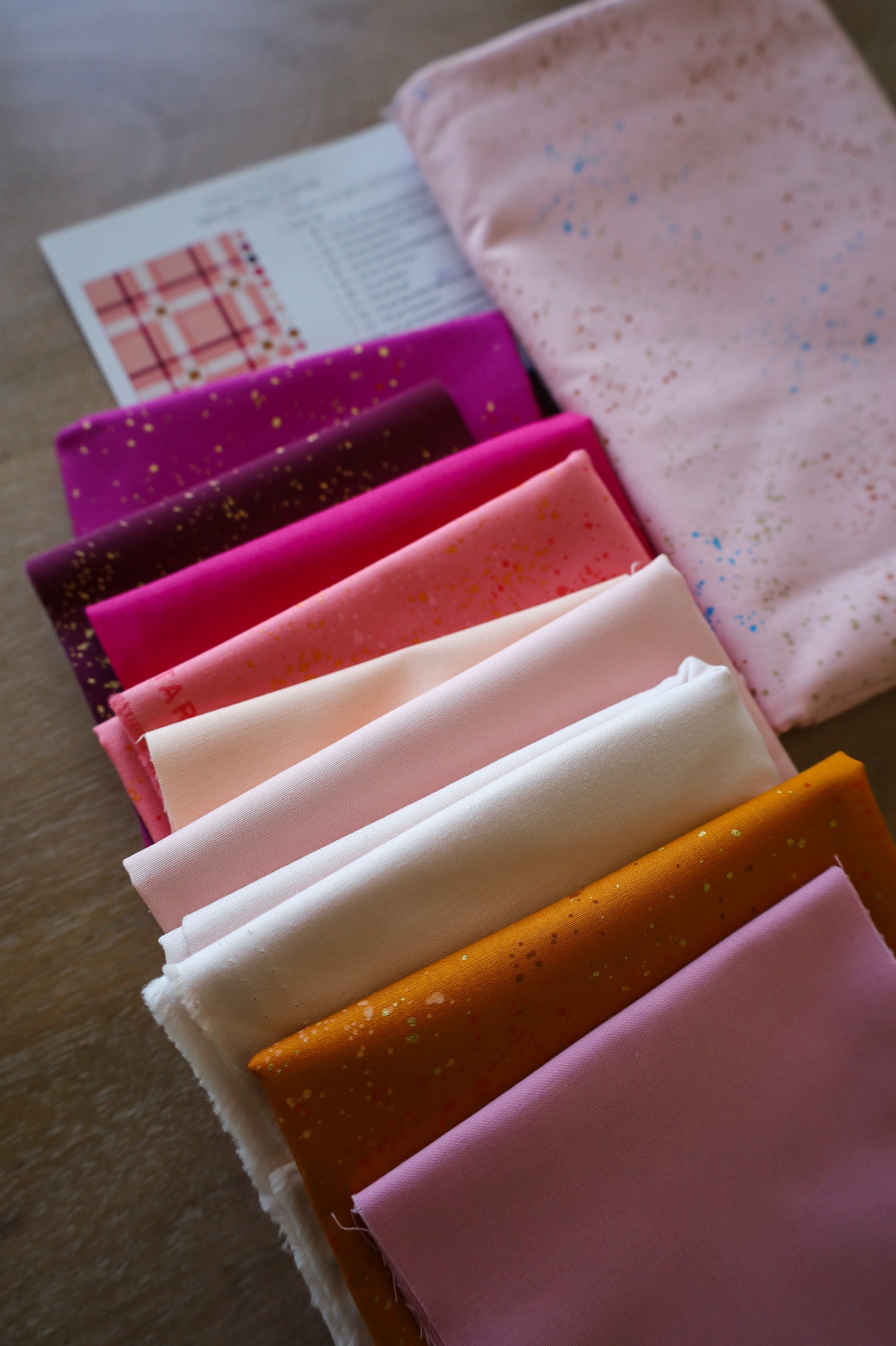 Upscale Plaid • Speckled • Throw Size Quilt Kit