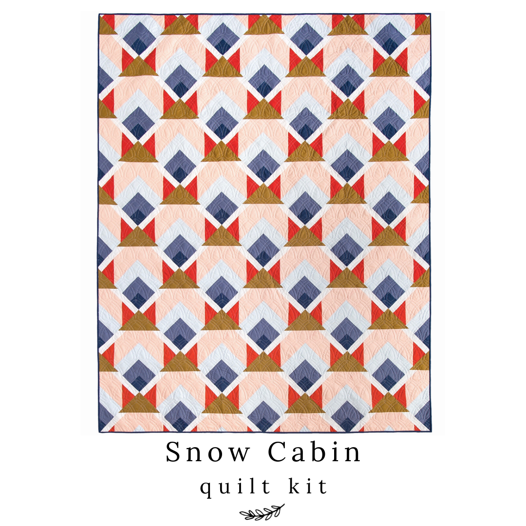 Snow Cabin • Cover • Throw Size Quilt Kit