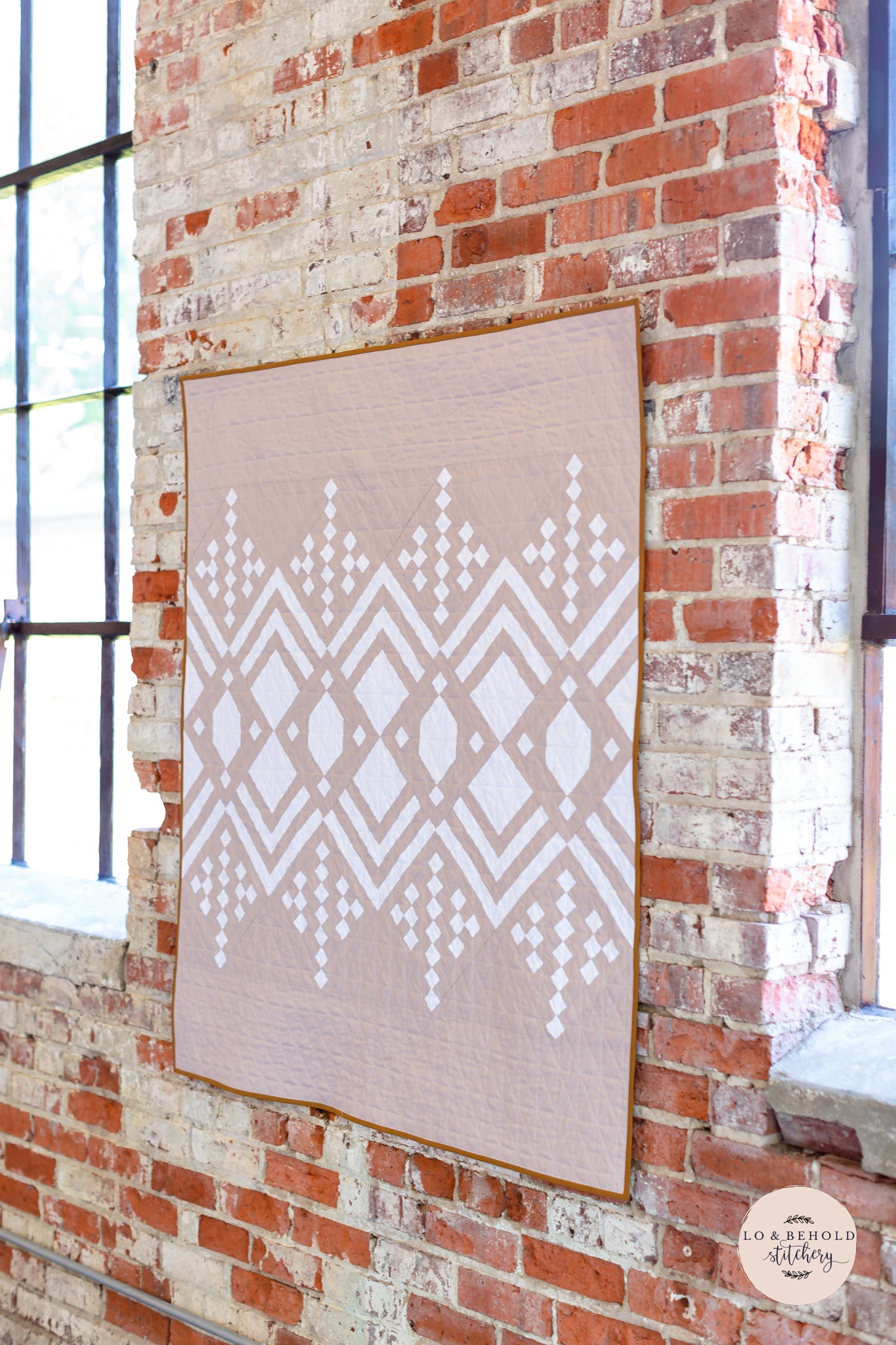 Deco • Doeskin & Snow • Baby Size Complete Quilt Kit