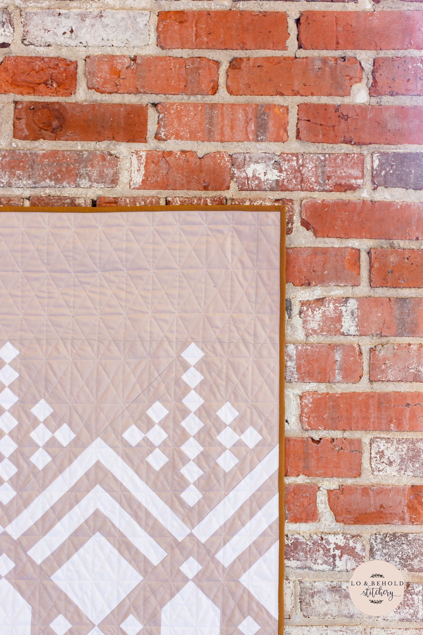 Deco • Doeskin & Snow • Baby Size Complete Quilt Kit