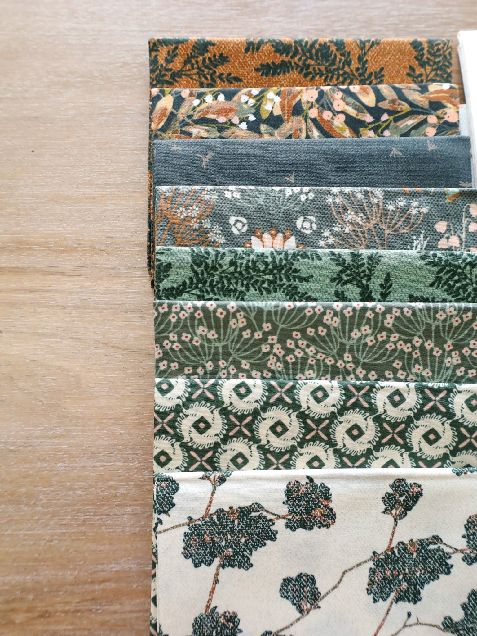 Nightingale • Botanist •  Square Throw Size Quilt Kit