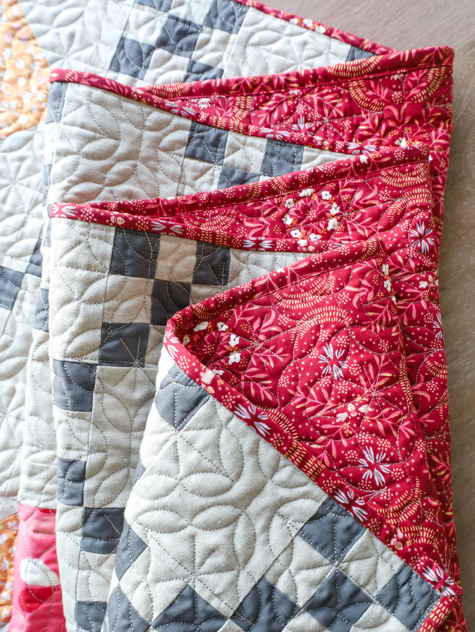 "Softer Side" Heirloom Hearts Quilt