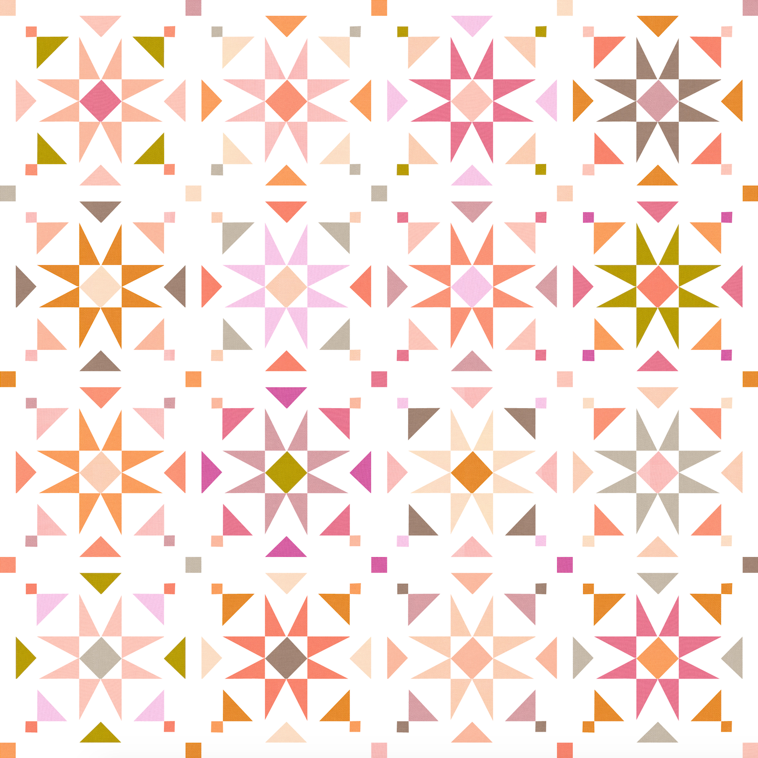 Mosaic Star • Cover • Large Throw Size Quilt Kit